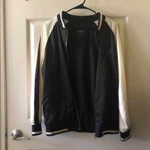 Cotton On Varsity Jacket with Flower Embroidery